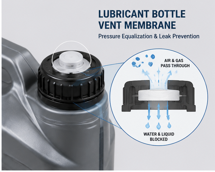 Pressure equalization working principle using ePTFE vent membrane