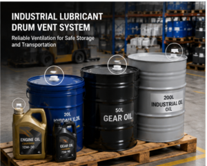 Industrial lubricant drum vent solution